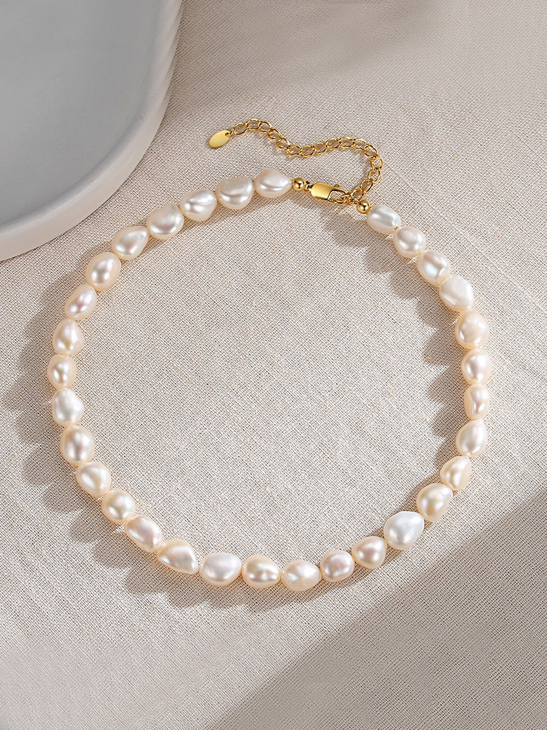 Eternel Collection Baroque Natural Pearl Necklace